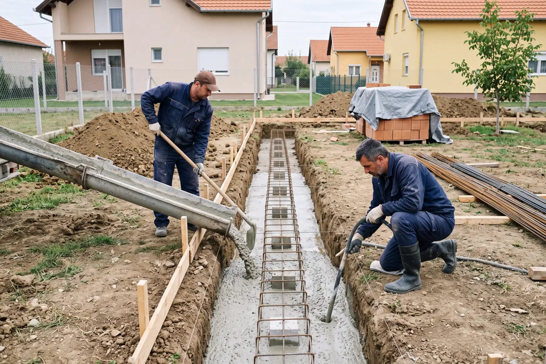 Podijum | Betoniranje dvorišta za proslave i šator
